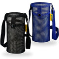 Water Bottle Holder with Strap for Walking, Hiking - color: blue & black