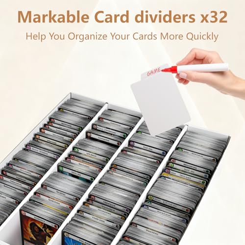 RLAVBL 2-Pack 3600 Count Trading Card Storage Box, Cardboard Card Boxes - size: 2 Pack (4 Row)