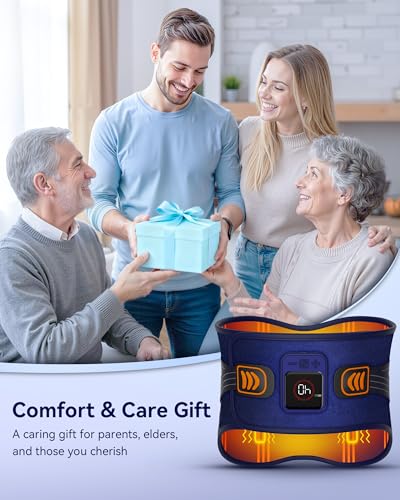 68" Cordless Heating Pad for Back Pain Relief, Lower Back Massager