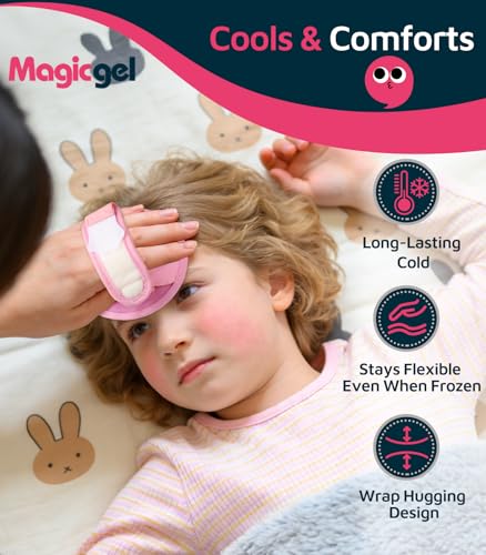 Magic Gel Kids Ice Packs for Boo Boos with Extra Adjustable Strap, 4 Pack Cute Mini Gel Ice Pack for Kids, Small Handheld Ice Packs, Hot Cold Therapy for Head Knee Elbow Bump Bruise- Mermaid & Unicorn - style: Mermaid & Unicorn