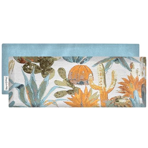 Heat Pack - Microwavable Heating Pads - Microwave Heating Pad for Pain Relief & Comfort - Suitable for The Neck, Back, Shoulders, Hips, Stomach Cramps & More - Neck Heat Wrap - Gift - size: WIDE, style: Cactus Garden
