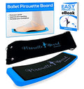 Zenmarkt Turning Board for Dancers, Cheerleaders, Gymnasts, Ice Skaters - color: Bright Blue