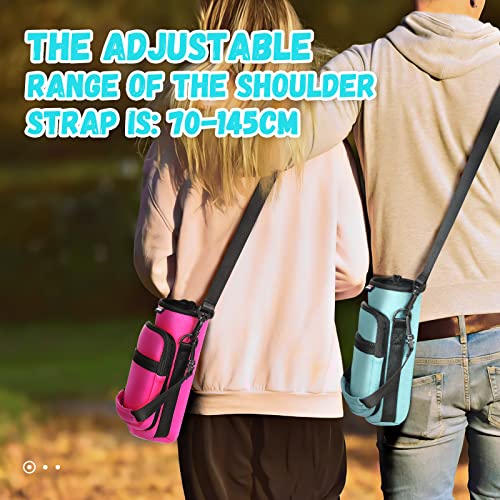 Nuovoware Water Bottle Carrier Bag, 25oz/32oz, Dusty Blue - color: Dusty Blue, size: 25-32 Ounces - Standard