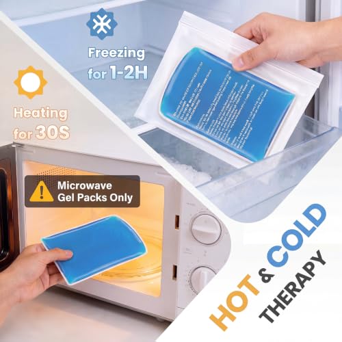 Ice Pack Glove for Hands, Fingers &Wrists, 1 Pack Reusable Gel Cooling Wrap - size: 2X-Large
