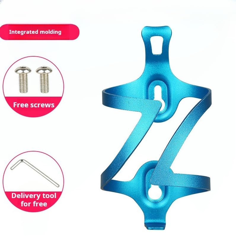 Aluminum Bike Water Bottle Holder, Water Bottle Cages for Bike (Blue) - color: Blue