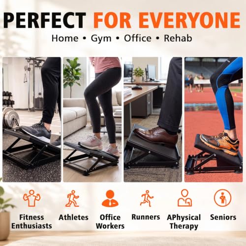 Steel Adjustable Slant Board with Suction Base for Calf Ankle Stretching