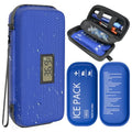 Insulin Cooler Travel Case TSA Approved Diabetic Care Medicine Cooling Bag - color: Blue