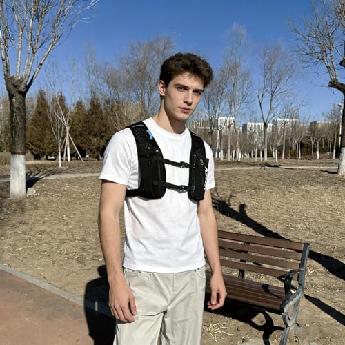 TRIWONDER Hydration Vest Running Backpack for Men & Women, Water Pack for Hiking, Camping, Climbing & Cycling, Lightweight Daypack - color: 01 Black - with a 350 Soft Flask
