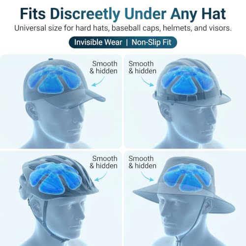 Head Gel Ice Pack, Helmet Ice Pack, Used for Catcher Helmets, Outdoor Sport, Equestrian Riding, Operation On The Head, Relieve Summer Heat and Keep Cool (2 Count) (Blue) (Dark Blue) - color: Dark Blue