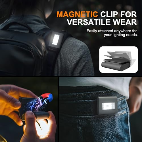 Yzoni 2 Pack Rechargeable LED Running Lights