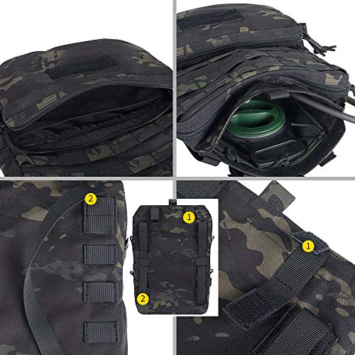 EXCELLENT ELITE SPANKER Tactical MOLLE Hydration Pack for 3L Water Bladder - color: Multcam Black