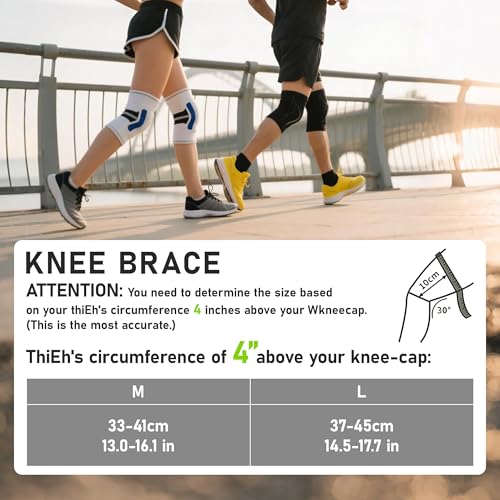 Knee Brace for Meniscus Tear: Compression Knee Support - size: Large