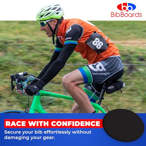 BibBoards bibSNAPS Race Bib Clips, Solid Black, 4 Pack - color: Solid Black