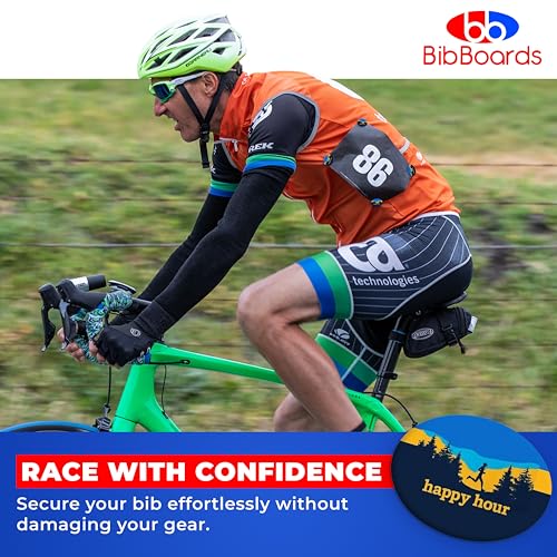 BibBoards bibSNAPS Race Bib Clips, Happy Hour, 4 Pack - color: Happy Hour