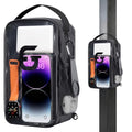 Magnetic Gym Bag for Men & Women - Compact Crossbody Workout Golf Bag with Magnetic Pouch and Touchscreen | Lightweight Small Gym Bag for Fitness, Golf, Travel | Water-Resistant & Durable Design - color: Gym Black