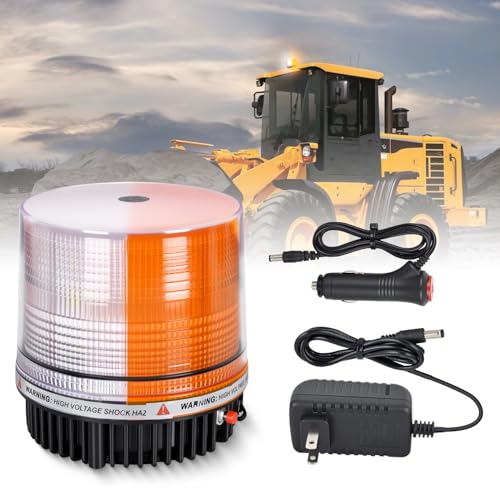 Nilight 18LED Strobe Lights Amber White Wireless Rotating Beacon Light - color: Amber White