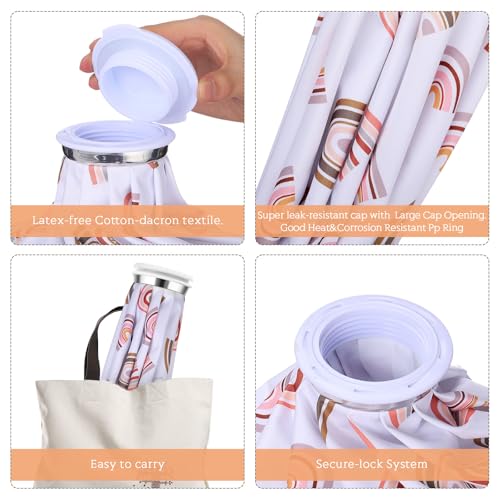 Nuanchu 3 Pcs Reusable Ice Bags for Injuries Hot Cold Pack, Boho Rainbow - style: Boho Rainbow
