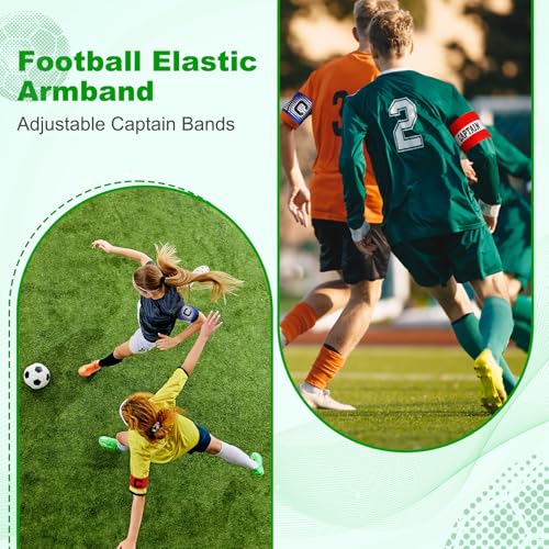 PATIKIL Captain's Armband, Elastic Arm Band for Soccer Training - color: Yellow