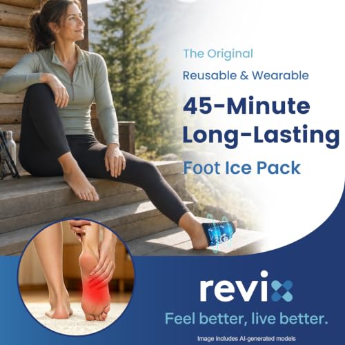 REVIX Foot Ice Pack Wrap, 45 Min Long-Lasting Cold for Plantar Fasciitis - style: 1 Pack