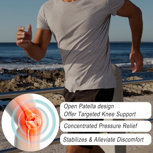 Luwint Patellar Tendon Support Strap with Gel Pad, Adjustable Knee Brace for Men and Women Knee Pain Relief, Arthritis, Sports (Black) - color: Black