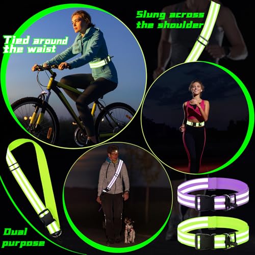 Saintrygo Reflective Sash for Walking - color: Purple