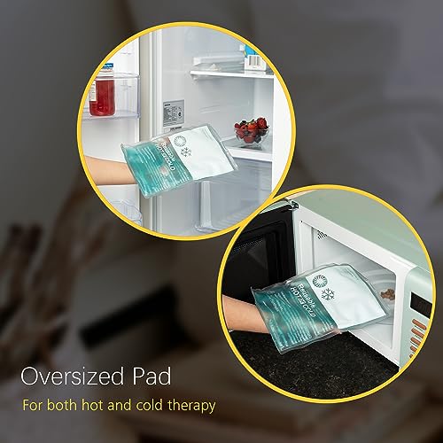 BraceUP Knee Ice Pack Wrap - Hot Cold Ice Pack for Knee, Reusable Gel Brace for Knee Pain Relief, Torn Meniscus Tear Brace, Sport Injury, and Replacement Surgery