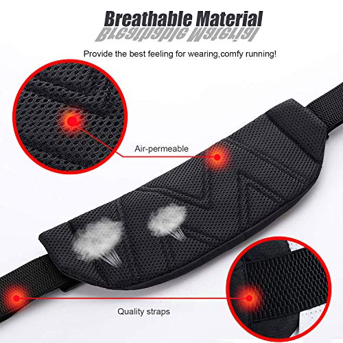 Waterproof Running Belt Bag Waist Pack,Sport Fanny Pack Pouch for Men Women,Runners Phone Holder for iPhone 17 16 15 14 13 12 11 Pro Max XS XR X 8 Plus Galaxy,Workout,Jogging,Exercise,GYM,Dog Walking