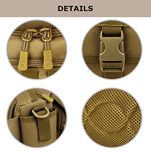 Tactical Fanny Pack for Men, Military Running Waist Bag - color: Black