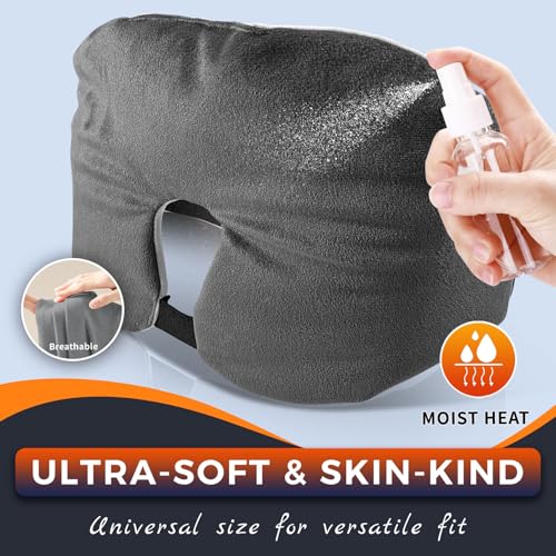 Electric Sinus Pillow for Sinus, Dry Eyes, Tension Headaches Relief with 3 Heat & 5 Timer Settings, Moist Heat Ex-Large Warm Compress Face Heating Pad for Sleep Aid and Pressure Relief