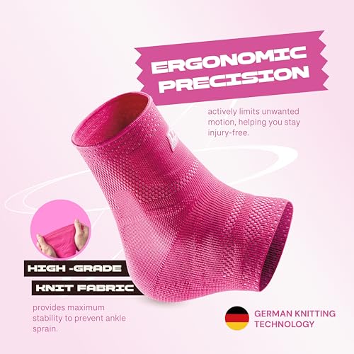 LP 116XT Target Compression Ankle Brace Sleeve for Men & Women - color: Pink, size: Medium