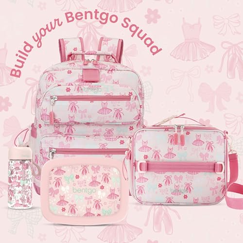 Bentgo Kids Print Durable & Water-Resistant Backpack - color: Ballet & Bows, size: Kids Medium