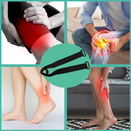 Knee Replacement Recovery Aids Kit - Leg Lifter Strap Elastic Exercise Bands for Knee, Hips, Hamstrings