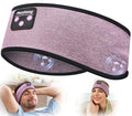 Perytong Sleep Headphones Wireless, Bluetooth Headband Sports Sleeping Headphones Sleep Mask Earbuds Breathable Wireless Music Headband for Side Sleepers Sleeping Travel Workout Running Air Travel - color: HB Purple