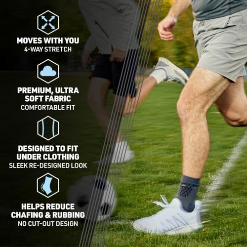 ACE Brand Flex Comfort Compression Ankle Sleeve 208704, S/M - size: Small/Medium