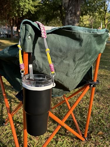 Outman Sport Water Bottle Handle Strap Holder Sling Cup Handle - color: Hot Pink and grey