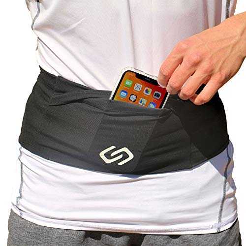 Sporteer VersaMod Multi-Pocket Running Belt - Travel Waist Pack (Large) - size: Large