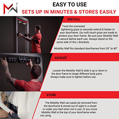 Pro Series- Stand Up Door Mounted Textured Foam Roller for Deep Tissue Massage & Muscle Recovery for Exercise, Includes 4 Trigger Point Attachments - style: Pro Series