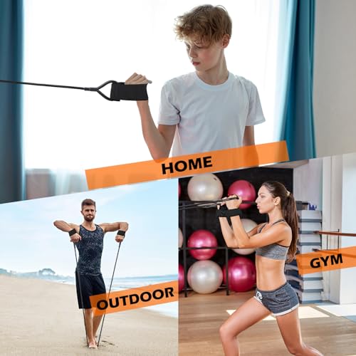 Zomiboo Baseball Bands Sports Resistance Exercise Bands - color: Black, style: 50 Lbs