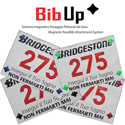 Magnetic RaceBib Fixing System - color: Superman, size: Small