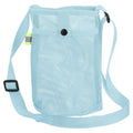 Uxcell Water Bottle Holder With Adjustable Shoulder Strap, Carrier Bag, Mesh Crossbody Carrier With Pocket for Sports, Hiking, Walking, Travel - color: Light Blue