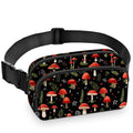Mushroom Fanny Pack Women Fashion Belt Bag Waterproof Adjustable Strap Waist Pouch Casual Workout Travel Cycling Running - color: Multicolor