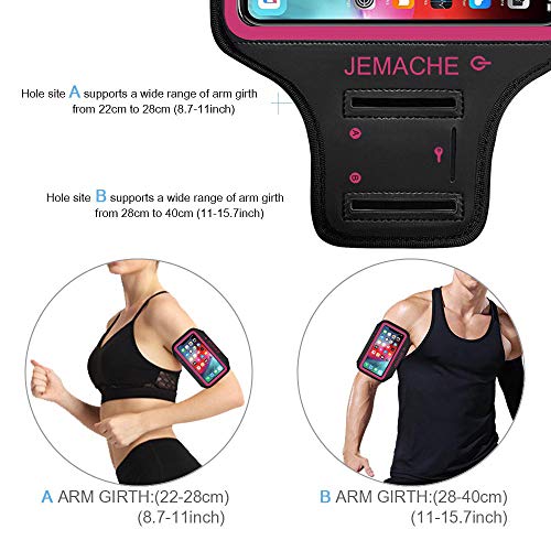 Running Armband for iPhone 17/16/15/14/13 Pro Max, Plus, Air‌ (Rose) - color: Rose