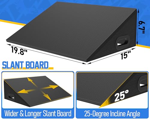 Slant Board for Calf Stretching for Calf Stretching, 19" Wide