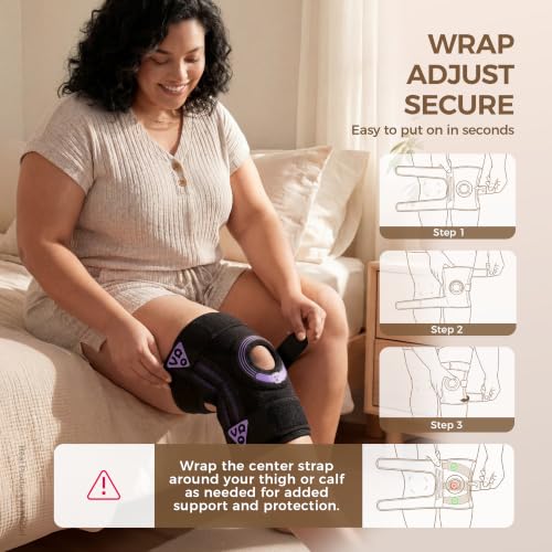 Plus Size Knee Brace for Women and Men, Adjustable Wraparound - size: 7XL/8XL
