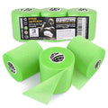 Hampton Adams Pre Wrap Athletic Tape, Non Slip Grip, No Fray Underwrap - color: Lime Green