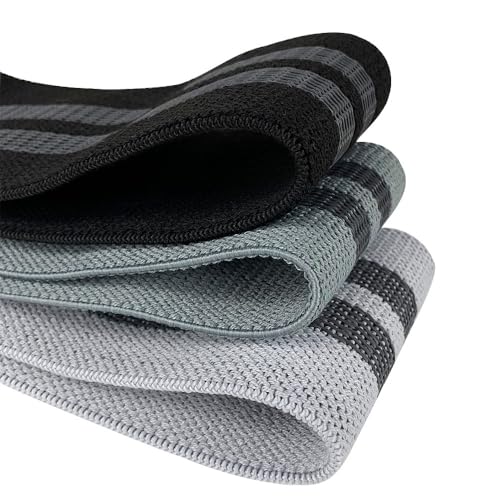Fabric Resistance Bands Set of 3, Non‑Slip Booty Bands for Legs, Glutes & Butt – Exercise Bands for Women & Men, Yoga, Pilates & Home Workout