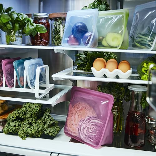 Stasher Premium Reusable Silicone Bag, Stand-Up Mega, Clear, 104 oz - size: Mega
