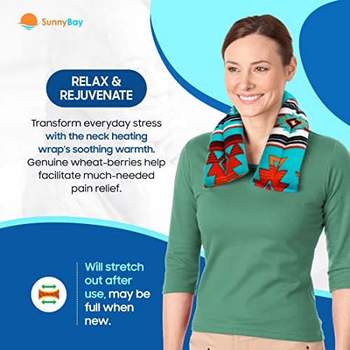 SunnyBay Microwavable Heating Pad, Neck and Shoulder Wrap, 26 inch, Canyon - color: Canyon