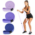 3-Pack Cloth Fabric Resistance Bands for Home Workout - color: Light Pink, Light Purple, Dark Purple