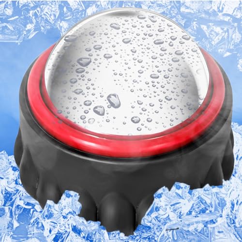 Massage Ice Roller Ball Cold & Heat Therapy Tissue Relief Muscle Recovery - color: Black and Red